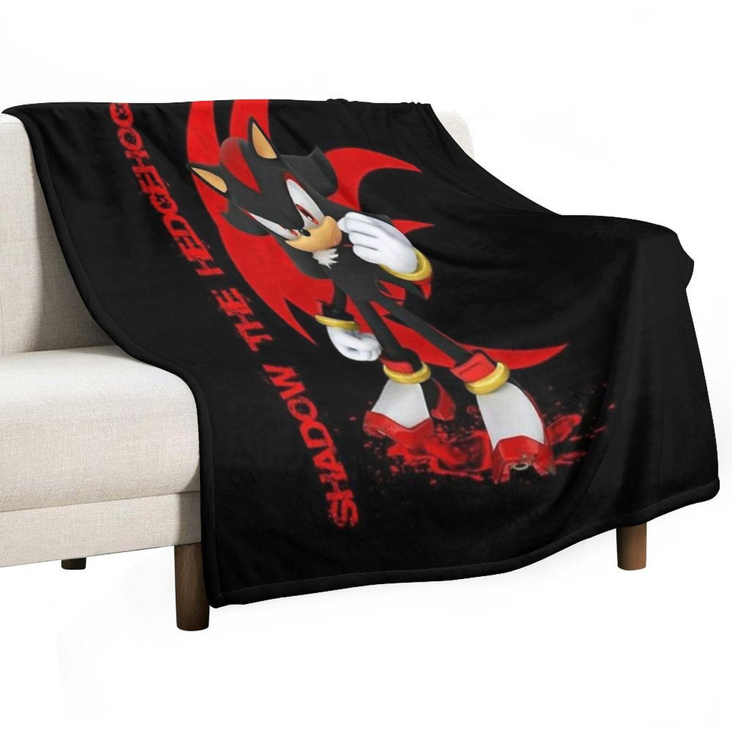 Shadow The Hedgehog Plush Throw Blanket