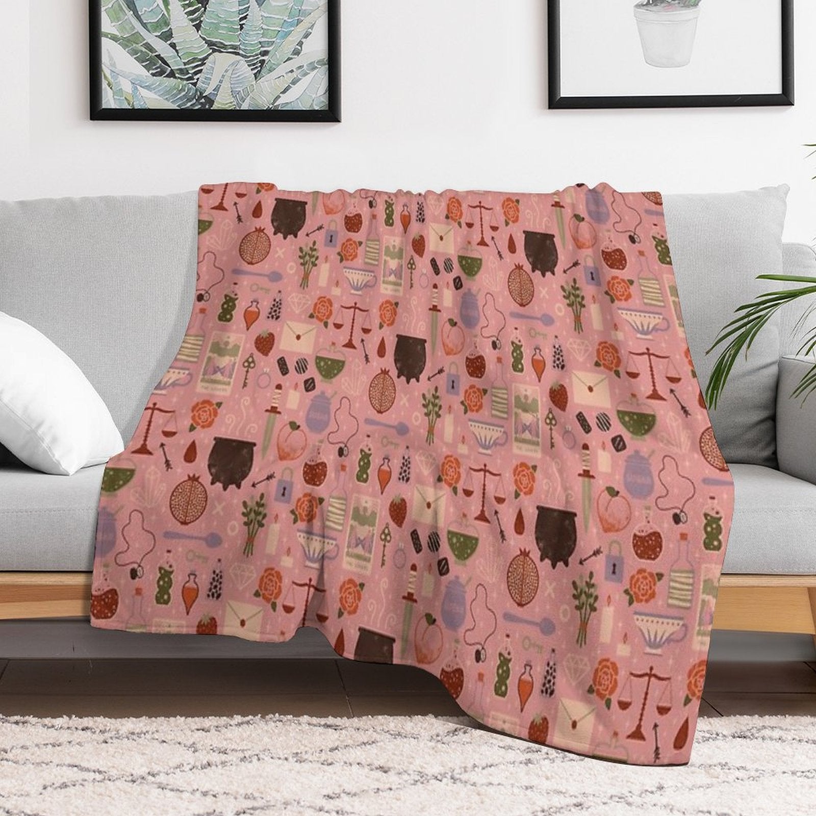 Love Potion Easy Care Throw Blanket