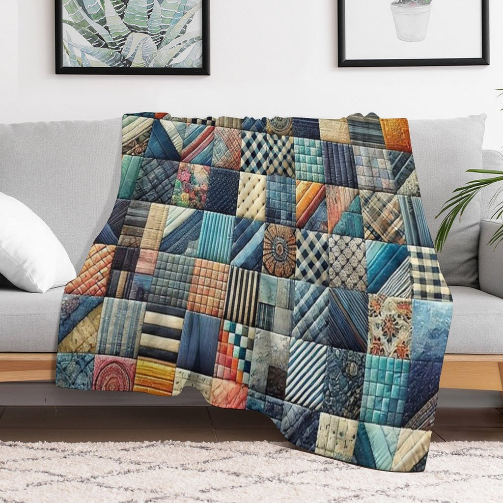 CHECKERBOARD 3 Versatility Throw Blanket