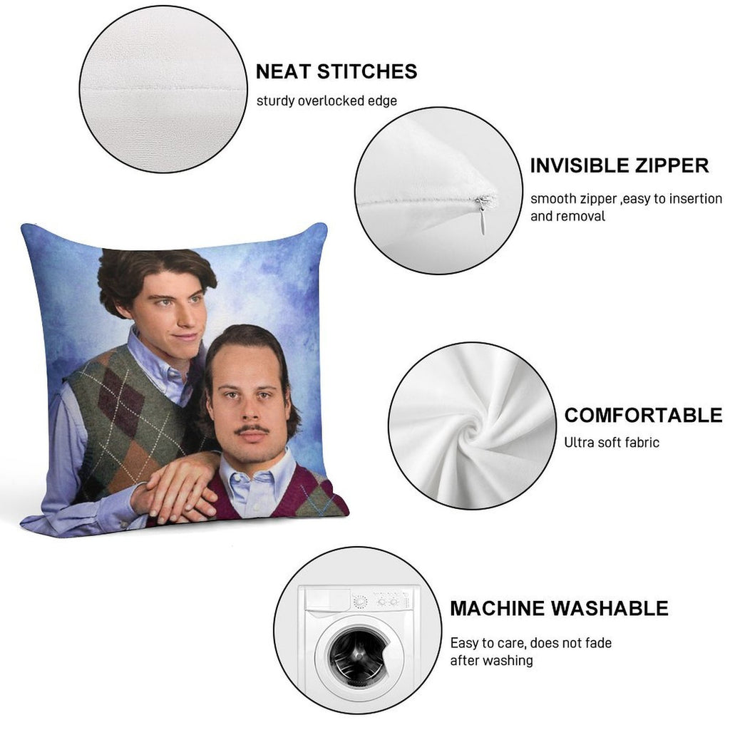 Matthews + Marner Stepbrothers Soft Washable Throw Pillow