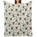 Atomic Boomerang Flashback All-season Throw Blanket