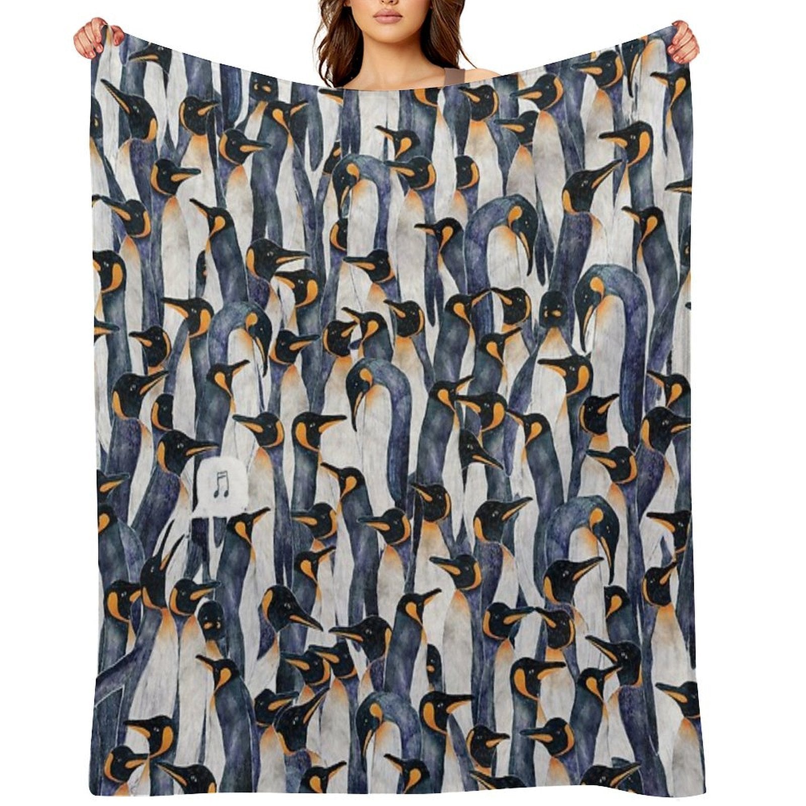 Singing Penguin Durable Throw Blanket