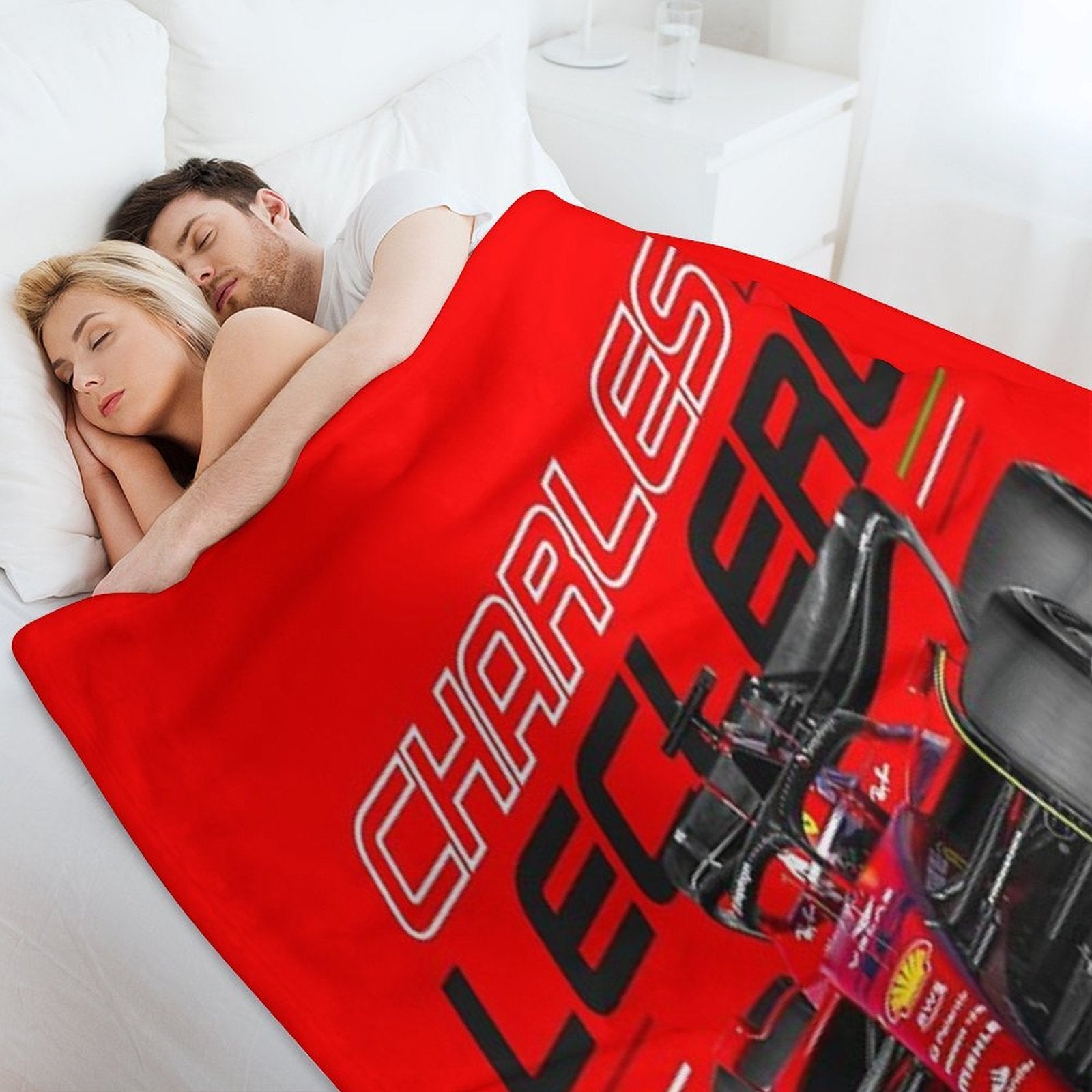 Charles Leclerc Scuderia Ferrari 2022 Versatility Throw Blanket