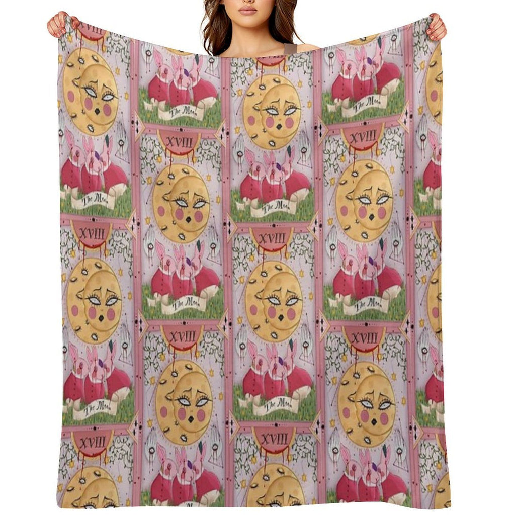 The Moon Velvety-soft Throw Blanket