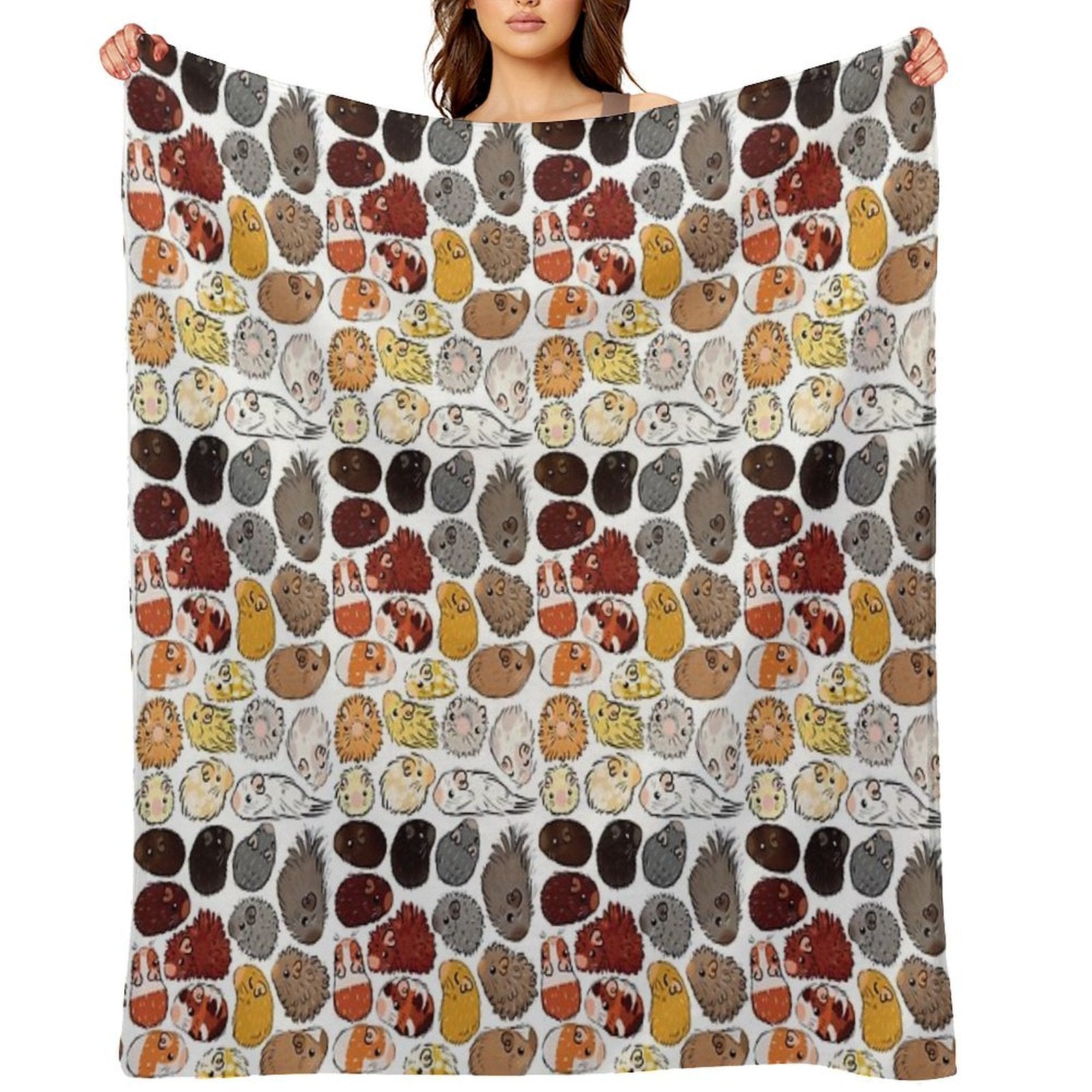Guinea Pig Gradient Compact Throw Blanket