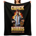Chuck Norris Greatest of All Time Plush Throw Blanket