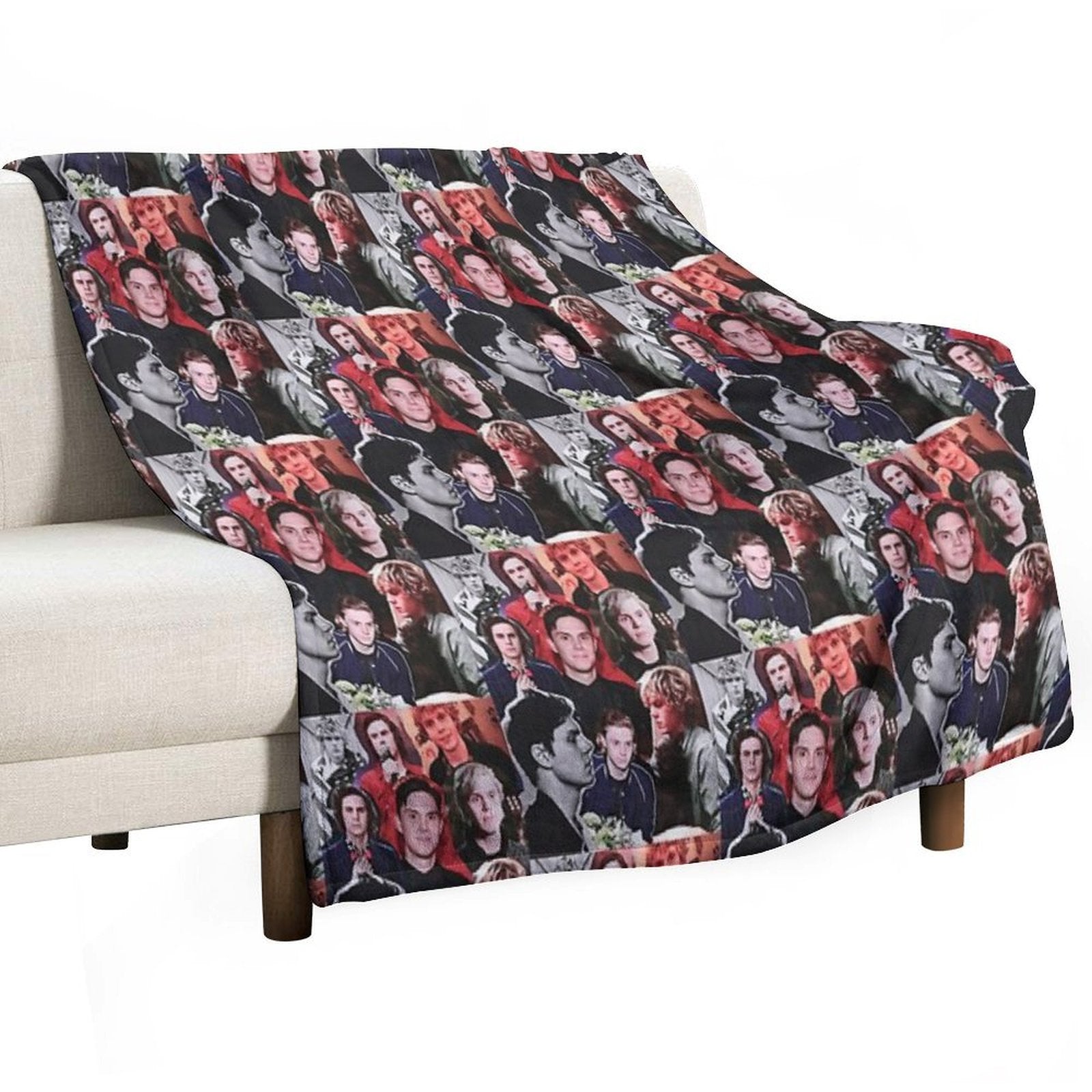 Evan Collage Multi-functional Throw Blanket