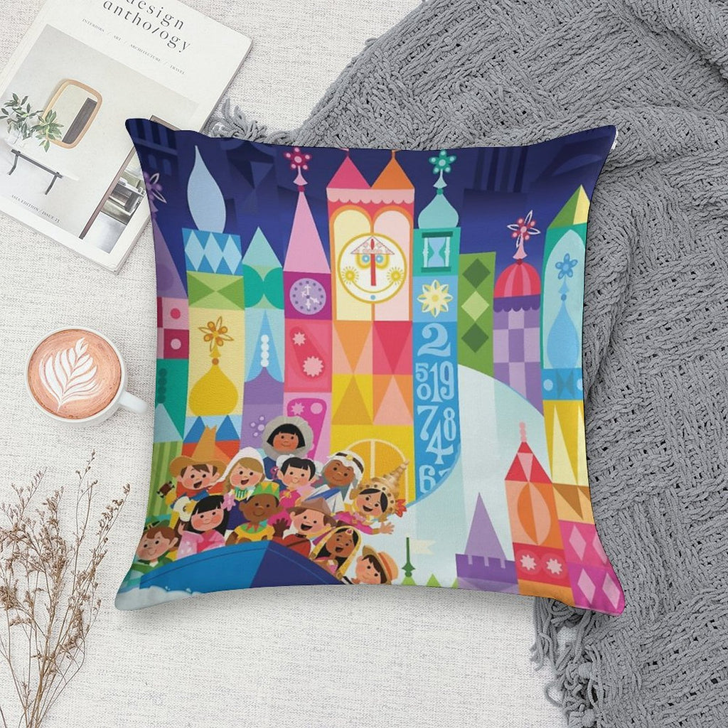 Small World Fantasyland Soft Style Accent Throw Pillow