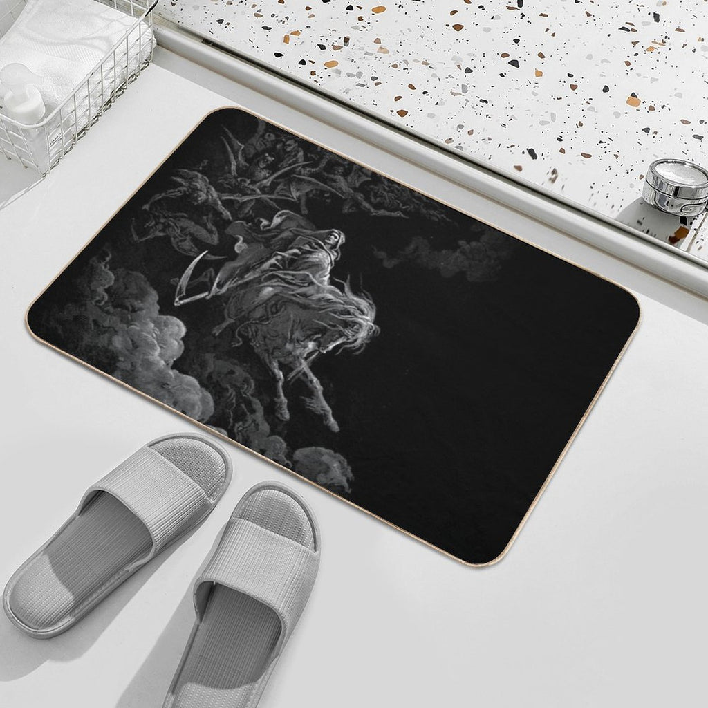 Death on The Pale Horse Durable Bath Mat