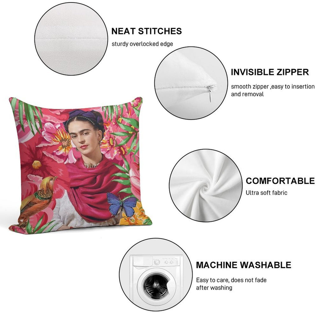 Forever Frida Kahlo Soft Washable Throw Pillow