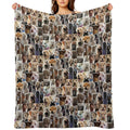 Sticker Stack 15 Easy Care Throw Blanket
