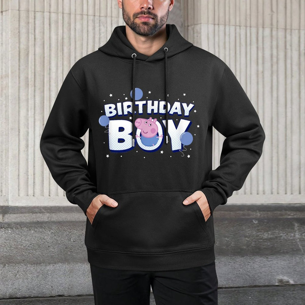 Peppa Pig George Birthday Boy Holiday Balloon Logo Layering Staple Hoodie