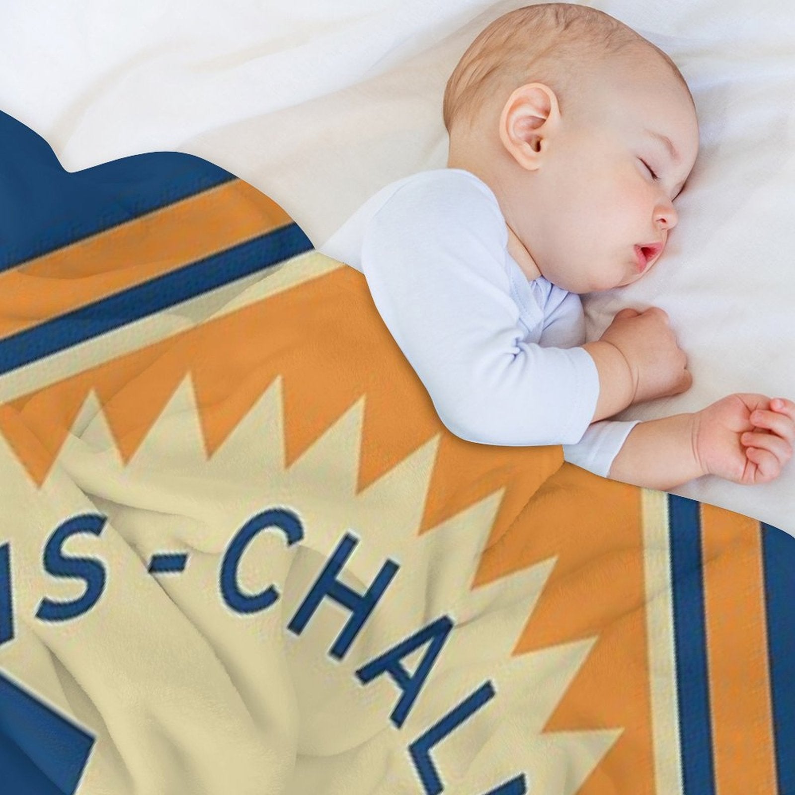 Allis Chalmers Retro Logo Machine-washable Throw Blanket