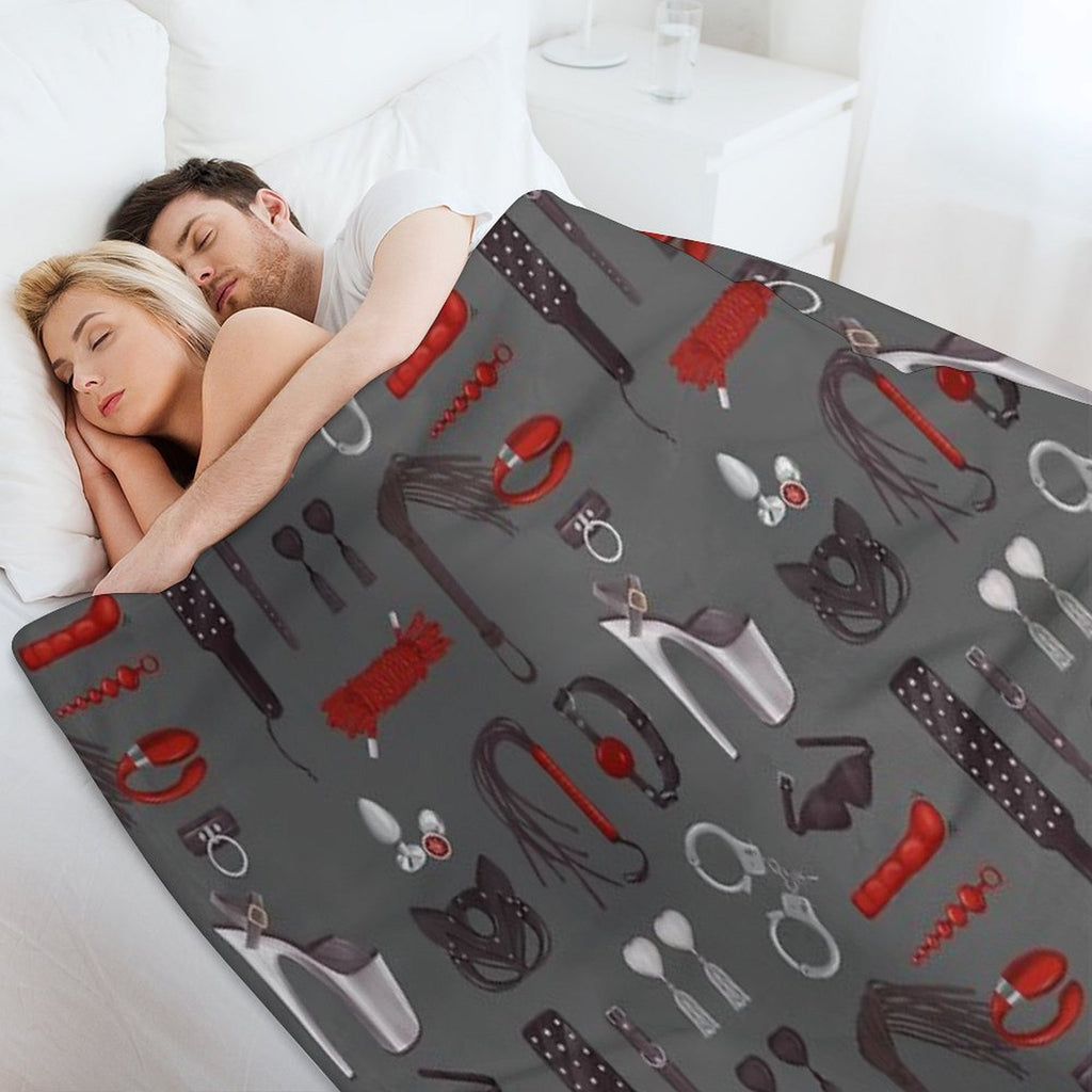 BDSM Erotic Fetish Toys Easy Care Throw Blanket