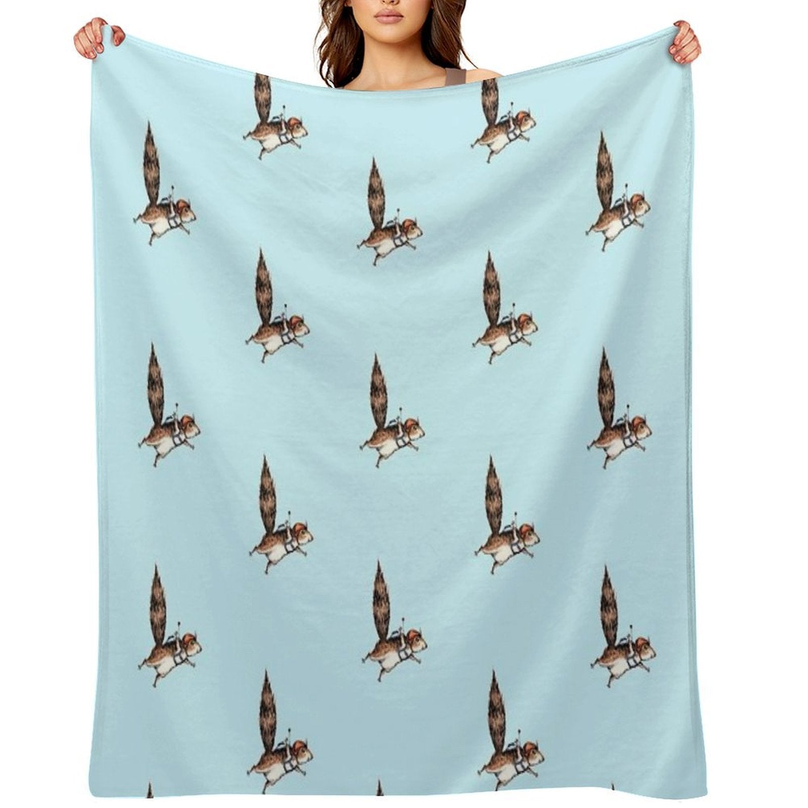 Skydiver Squirrel, Skydiving Adventure Design Anti-pilling Throw Blanket