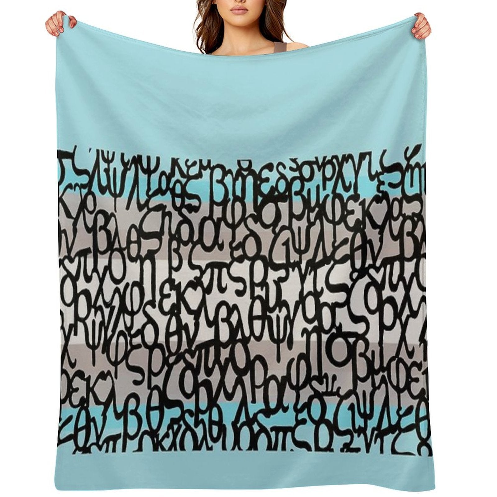 Colours of Greece Easy Care Throw Blanket
