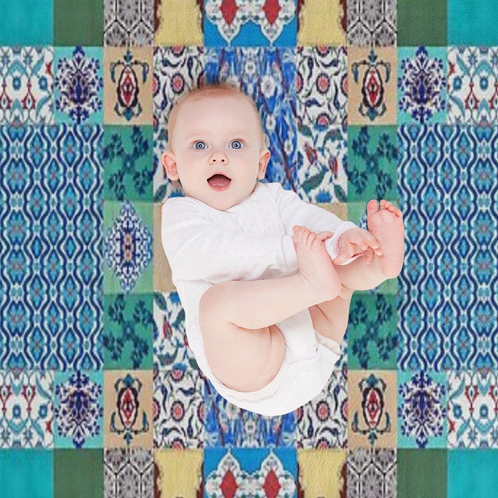 Geometric Abstract Pattern III Lightweight Throw Blanket