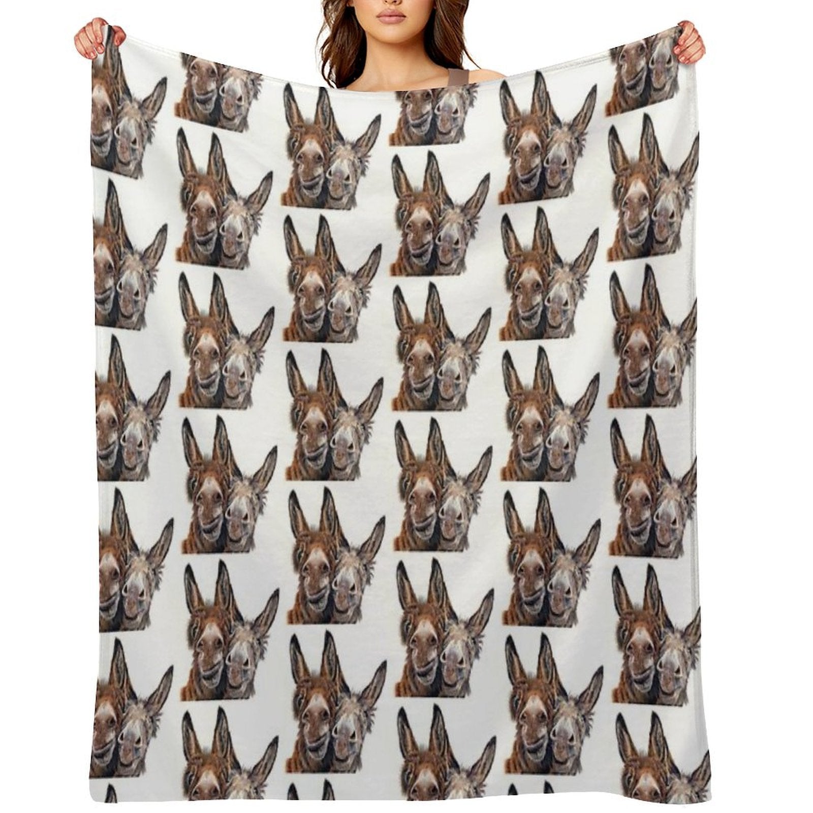 Donkeys - Hee Haw All-season Throw Blanket