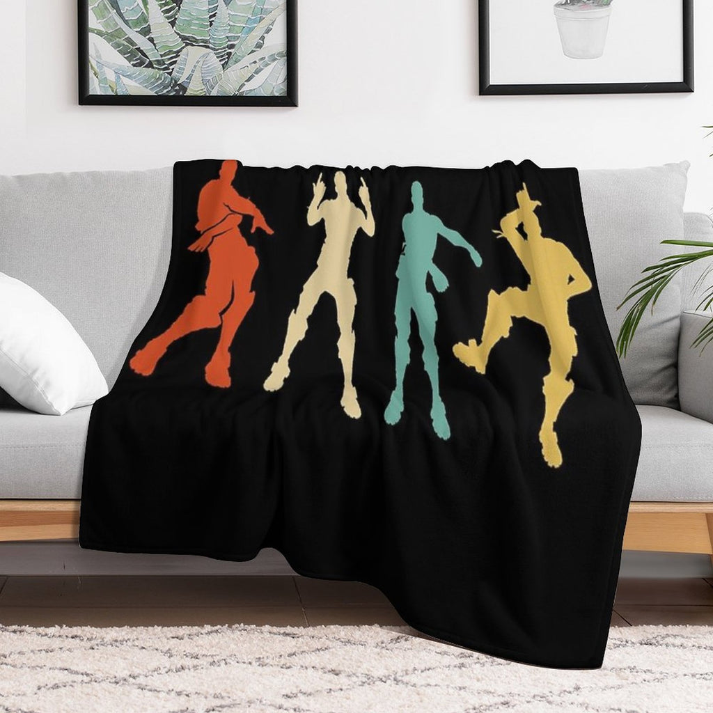 Battle Royale Victory Dance Cool Justice Dance Compact Throw Blanket