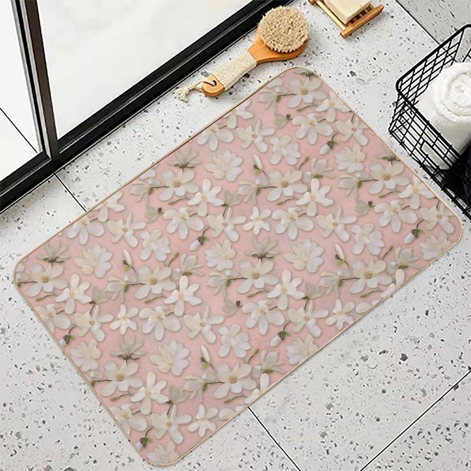 Magnolia Kobus Rose  Eco-Friendly Bath Mat