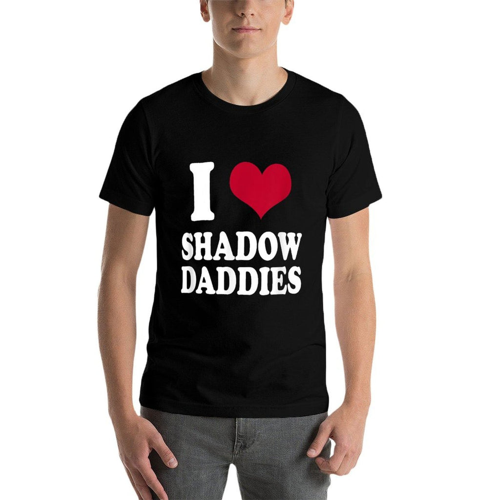 Fantasy Romance Book Lover Heart Shadow Daddy  Wrinkle-resistant T-Shirt
