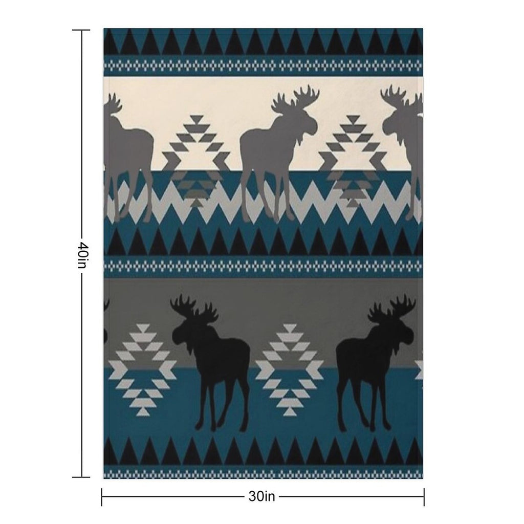 Moose Design Premium Throw Blanket