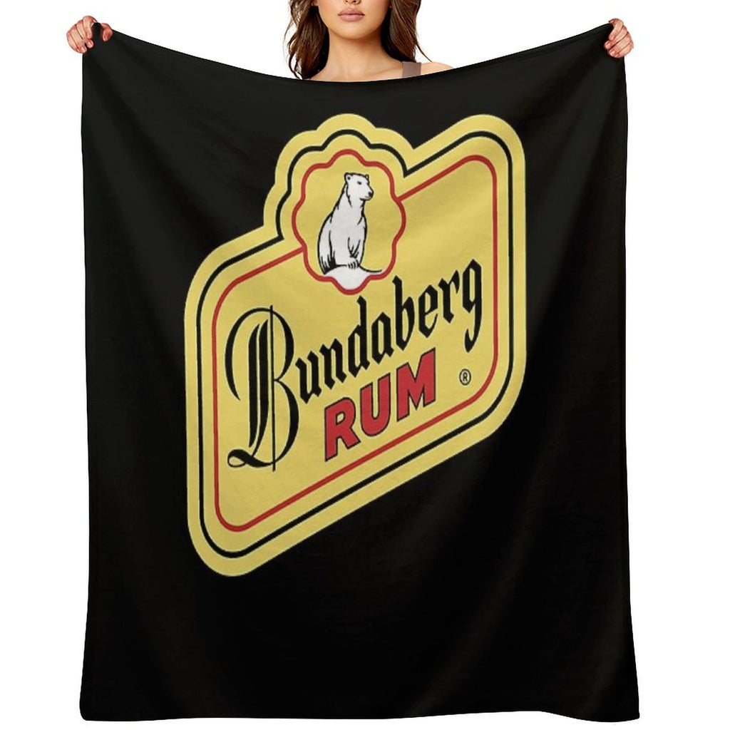 BEST SELLER Bundaberg Rum Logo Merchandise Easy Care Throw Blanket