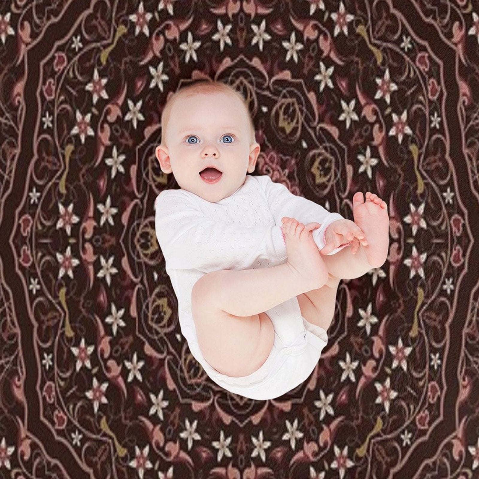 Vintage Arabic Pattern. Durable Throw Blanket