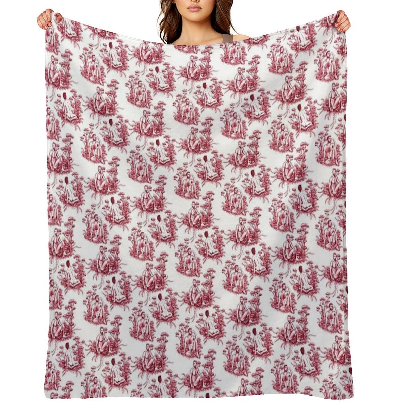 Men Toile Comfort Throw Blanket