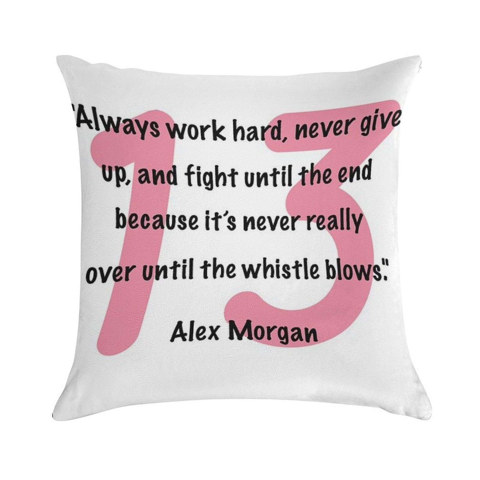 Alex Morgan Quote Soft Style Accent Throw Pillow