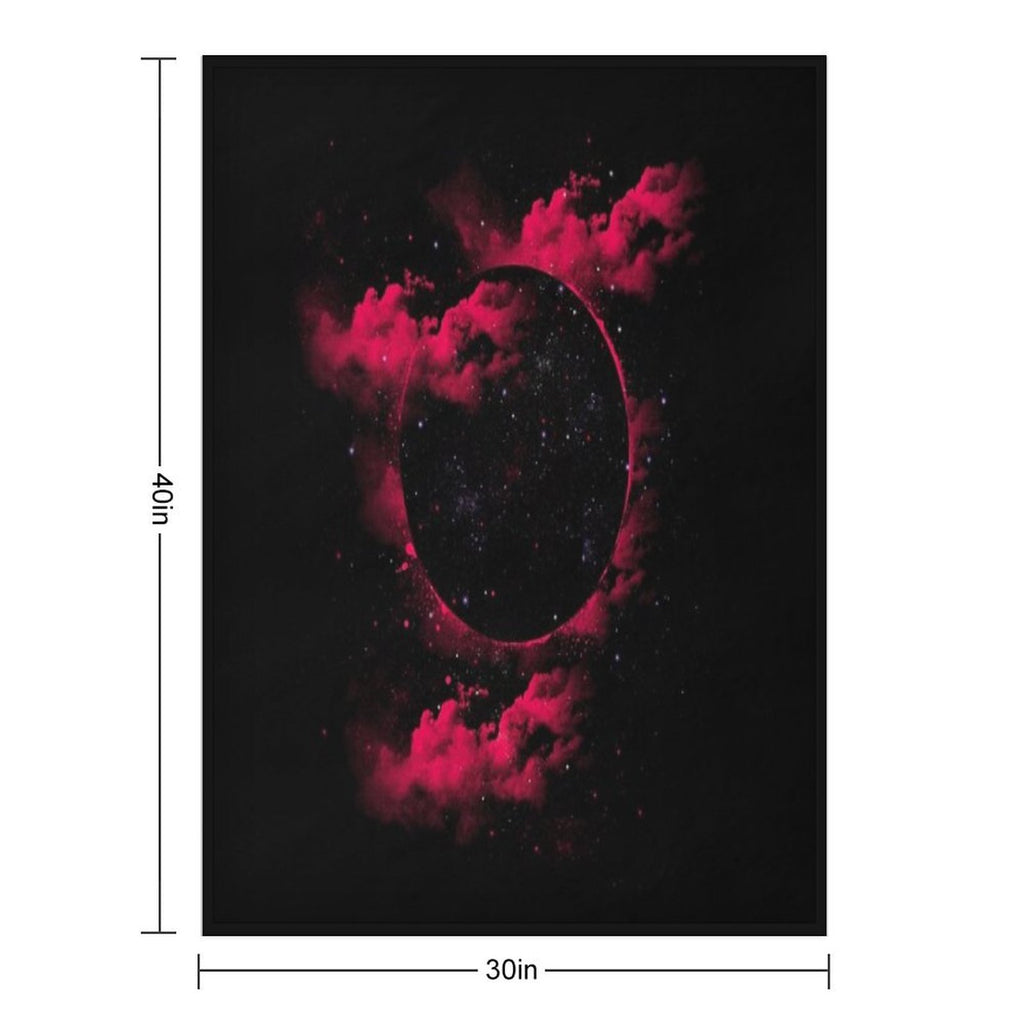 Black Hole Easy Care Throw Blanket