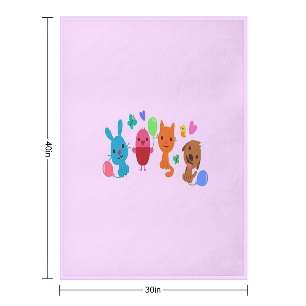 Play SAGO Mini Pink Velvety-soft Throw Blanket