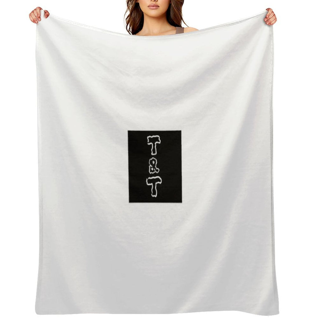 T&T Logo Anti-pilling Throw Blanket