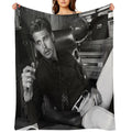 Austin Butler Black And White Sustainable Throw Blanket