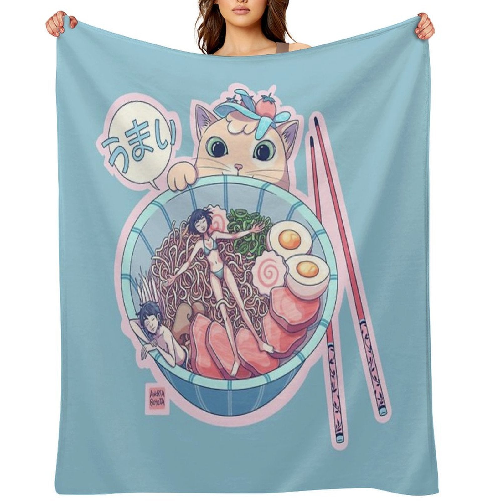Ramen Time! Comfort Throw Blanket