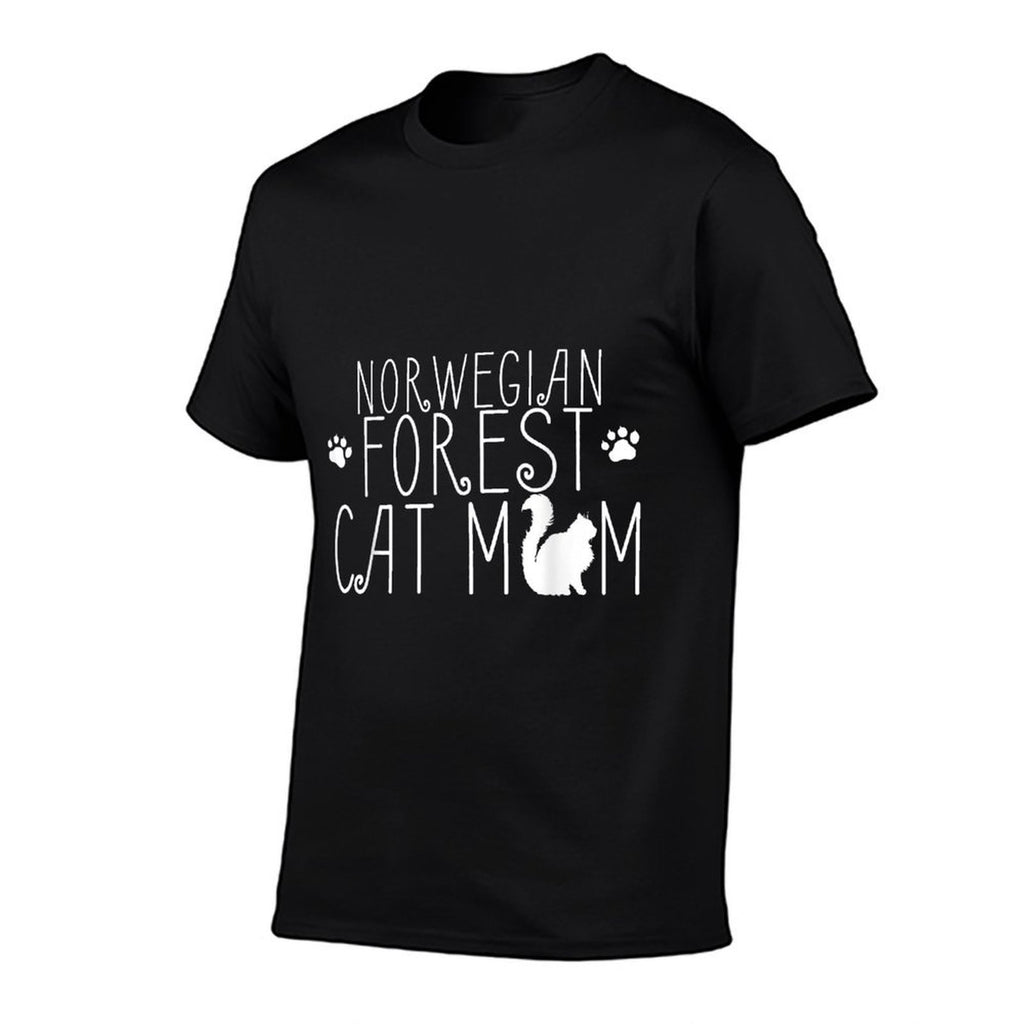 Norwegian Forest Cat Mom, Mam - Funny Cat Cute  Odor-resistant T-Shirt
