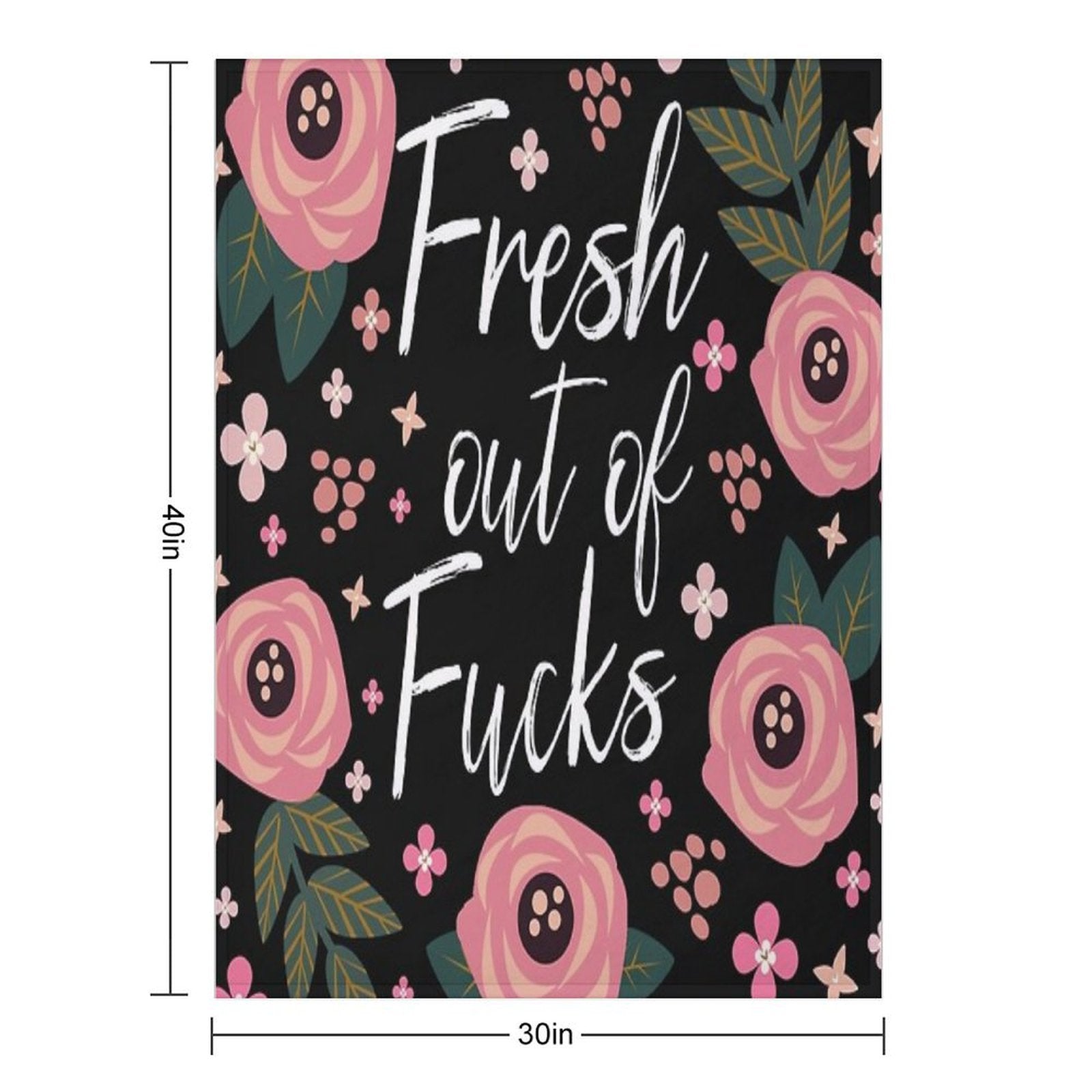 Fresh Out of Fucks Multi-functional Throw Blanket