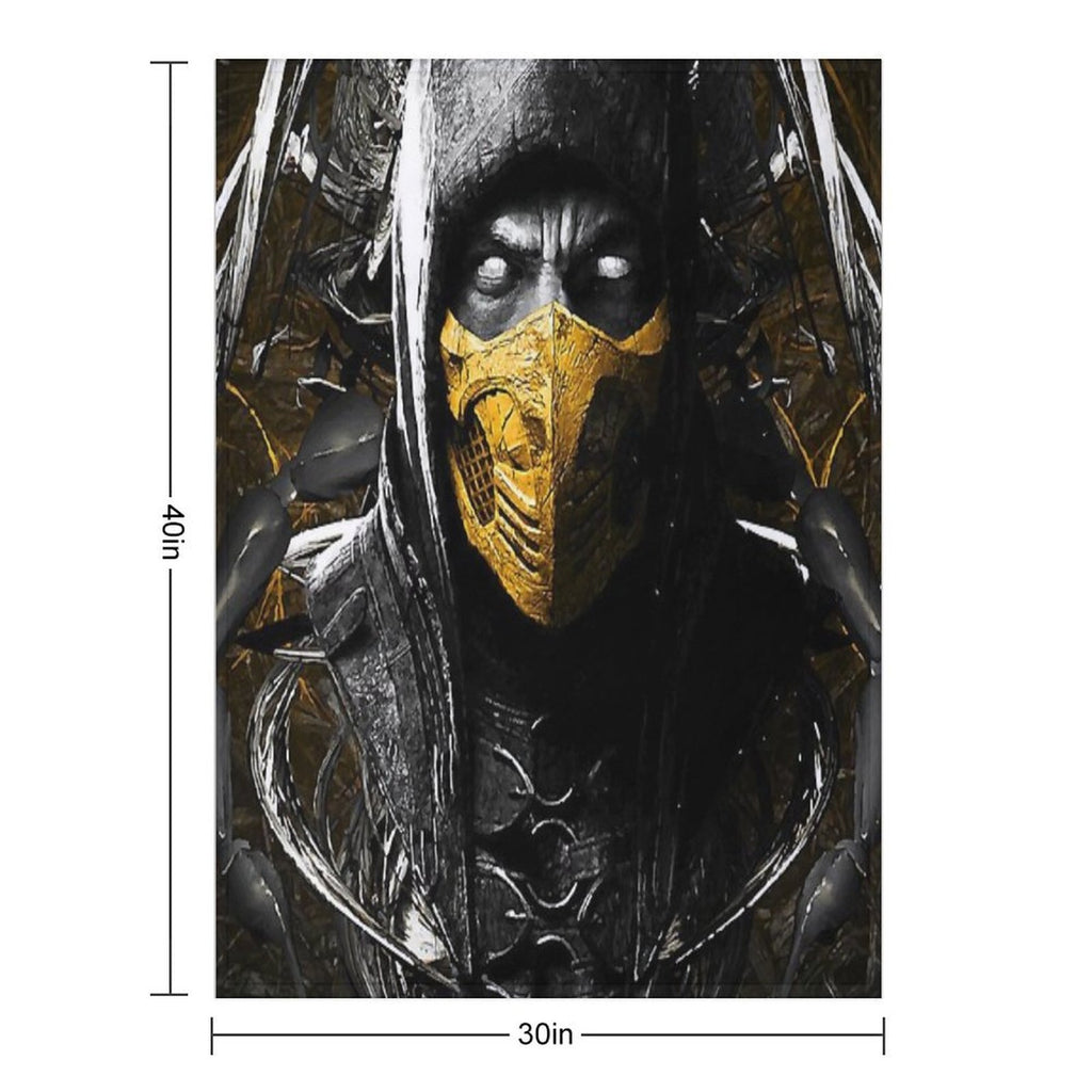 Mortal Kombat X Scorpion Plush Throw Blanket