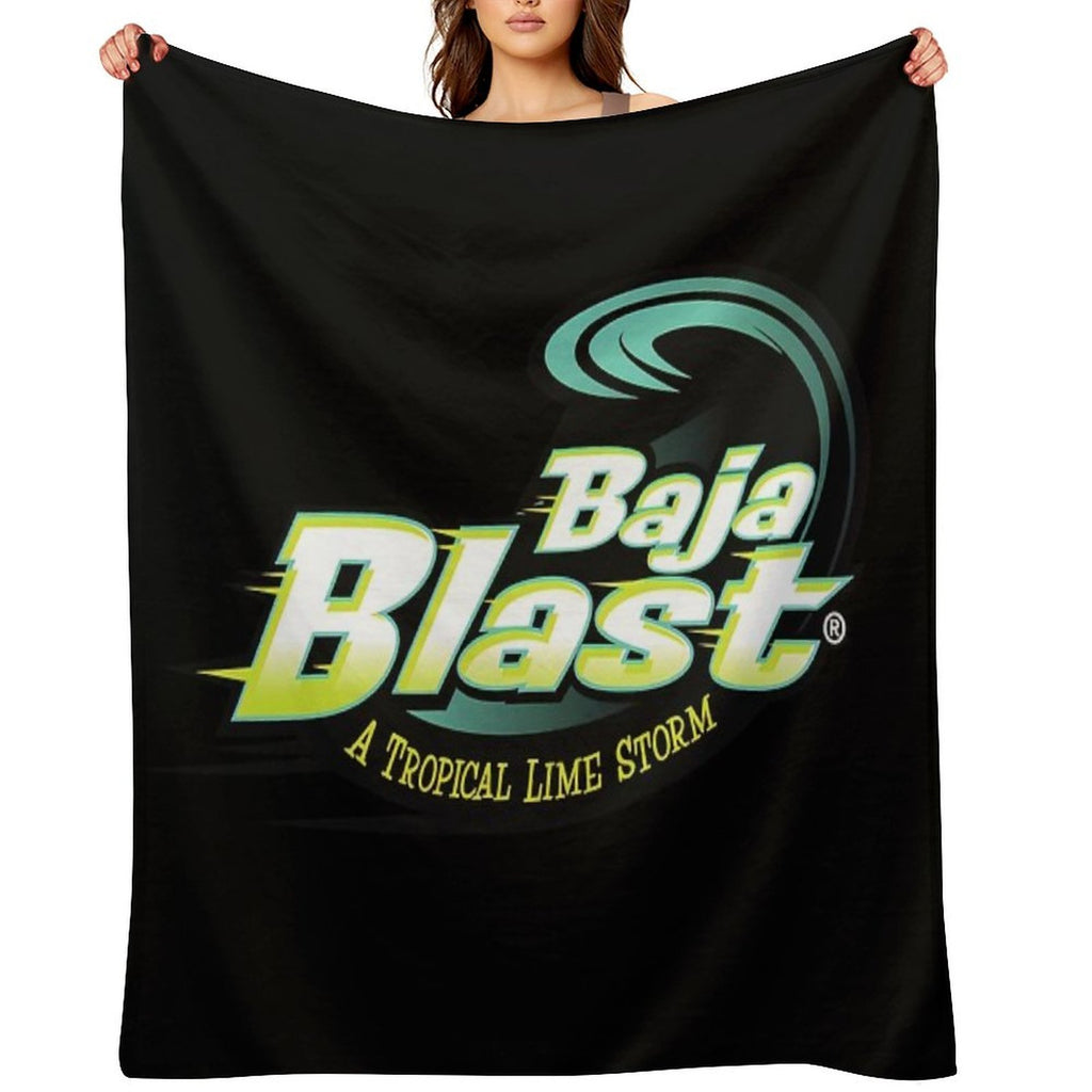 Baja Blast Plain Logo Compact Throw Blanket