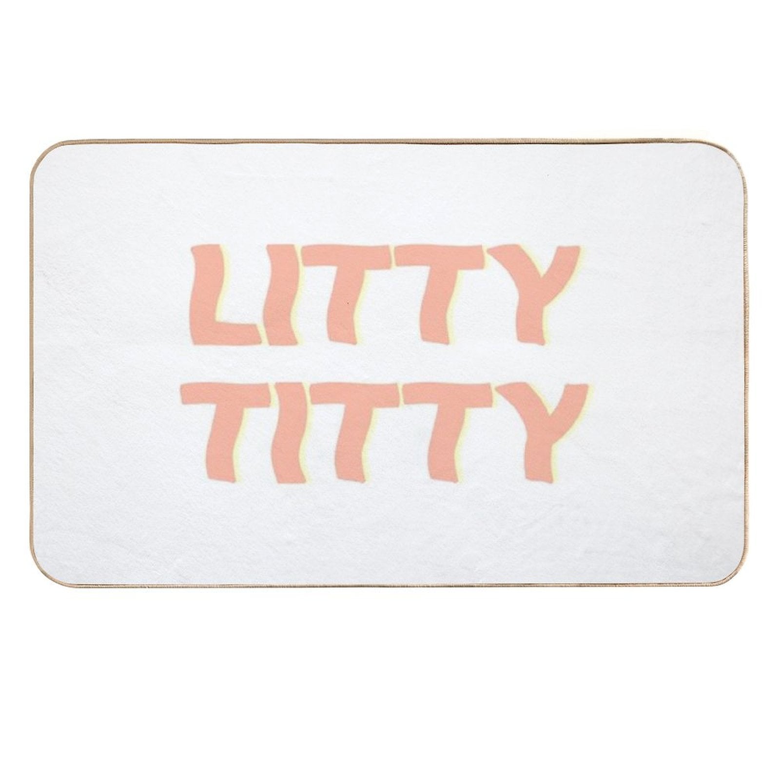 Litty Titty - Peach  Odorless Bath Mat