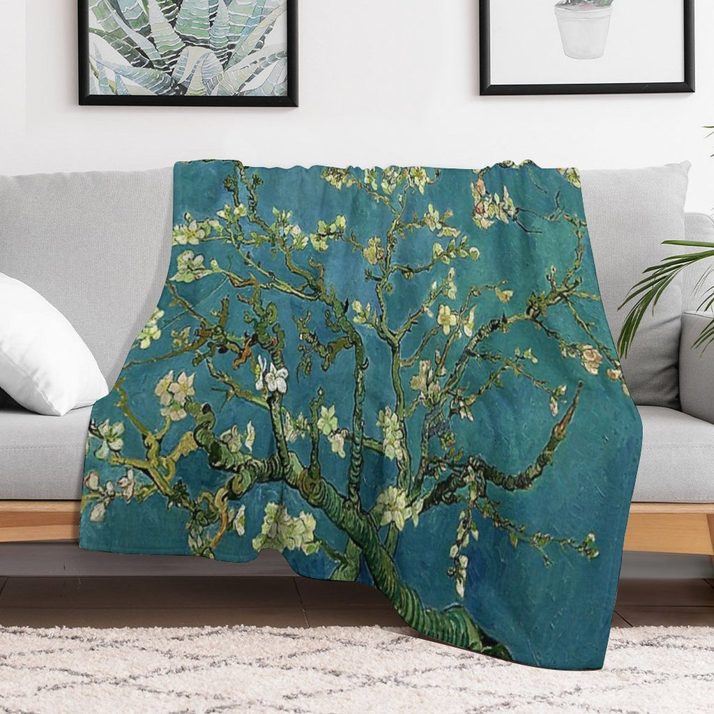 Van Gogh Almond Blossoms Versatility Throw Blanket