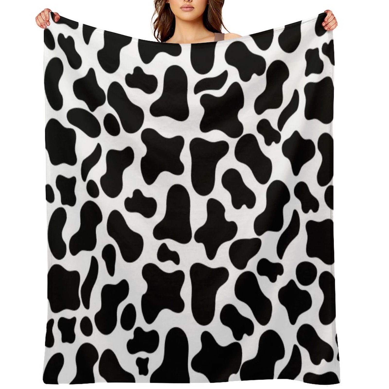 Cow Print Anti-pilling Throw Blanket