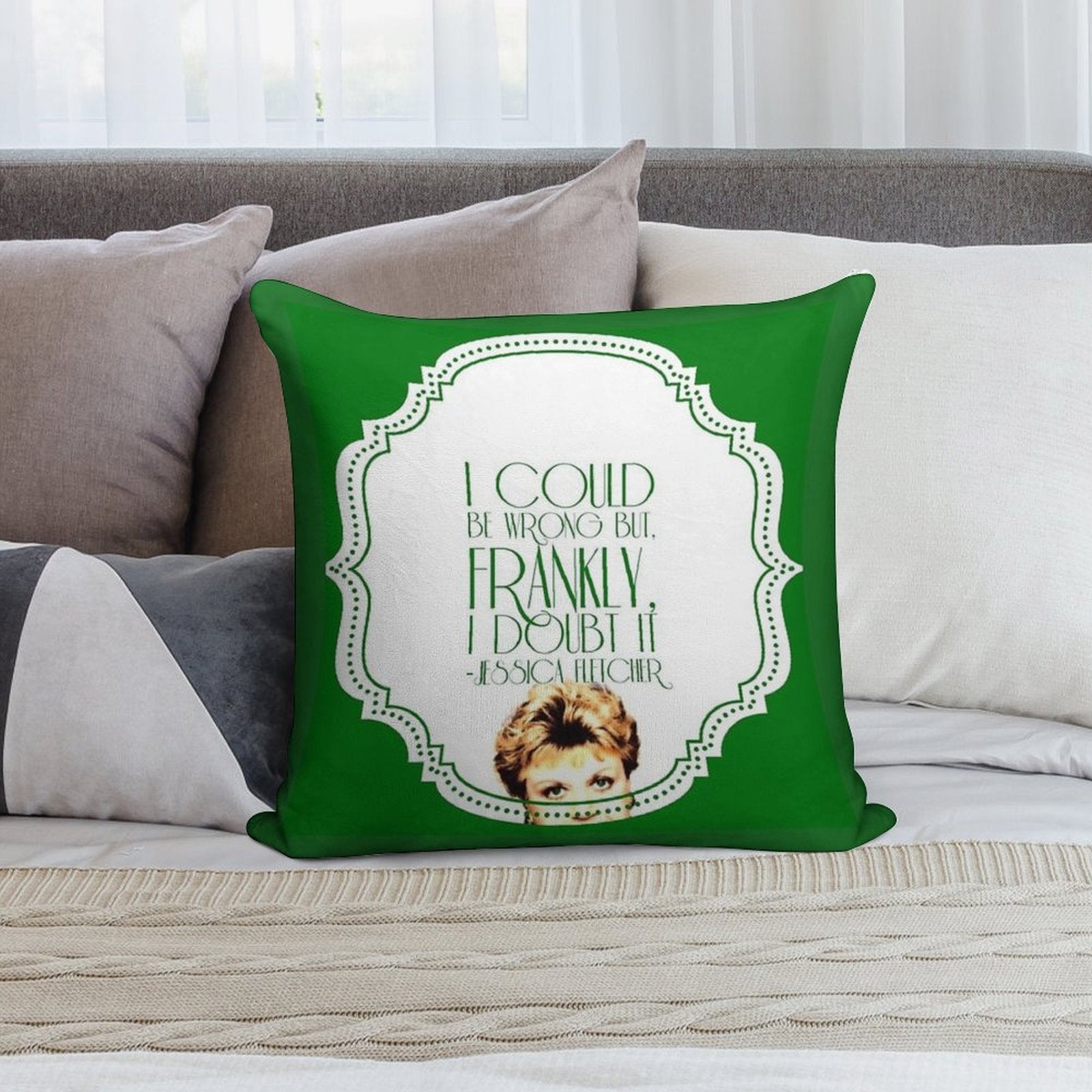 She's Never Wrong Soft Luxury Feel Throw Pillow