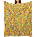 Dancing Feathers Machine-washable Throw Blanket