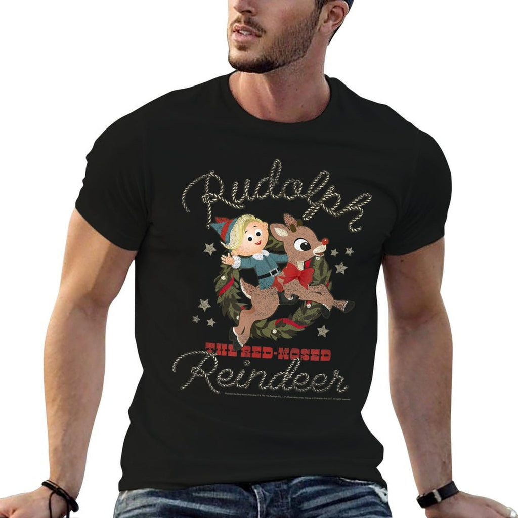 Rudolph And Hermey Country Western Rodeo Vintage Christmas  Odor-resistant T-Shirt