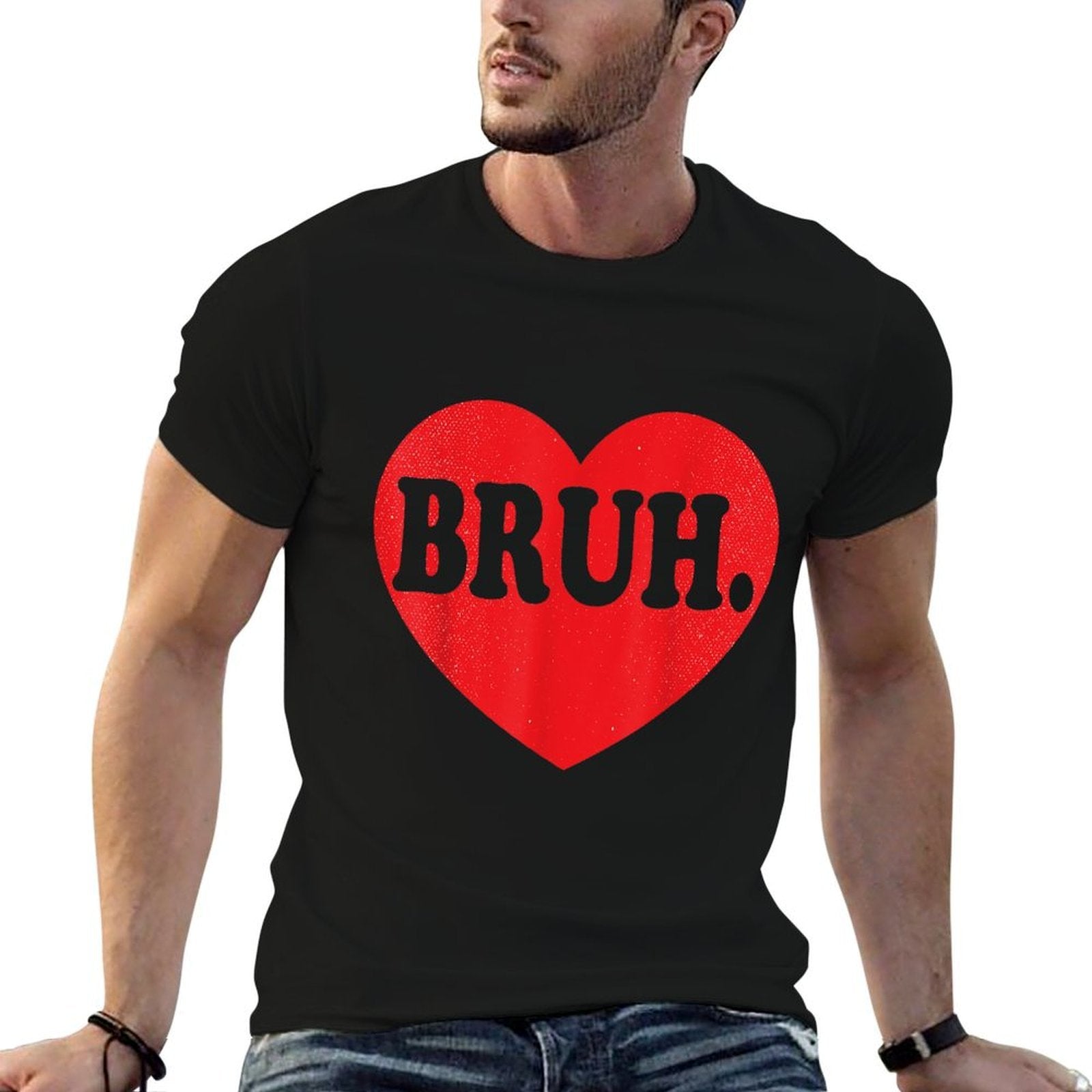 Bruh Meme Funny Saying Bro Greetingns Boys Valentine Boy  Odor-resistant T-Shirt