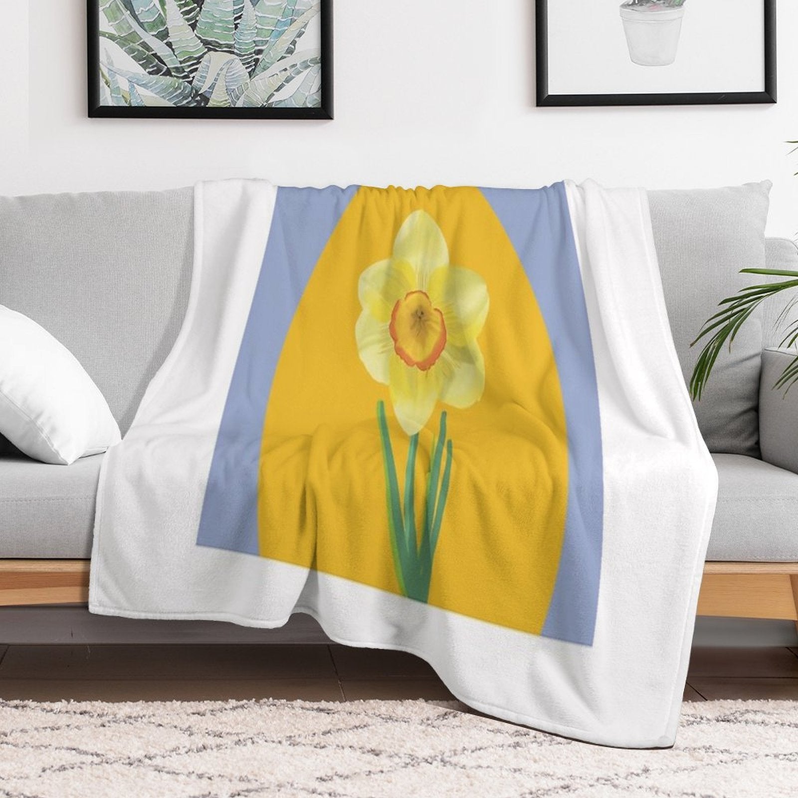 Daffodil Durable Throw Blanket