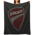 Ducati Corse Motorcycle Velvety-soft Throw Blanket