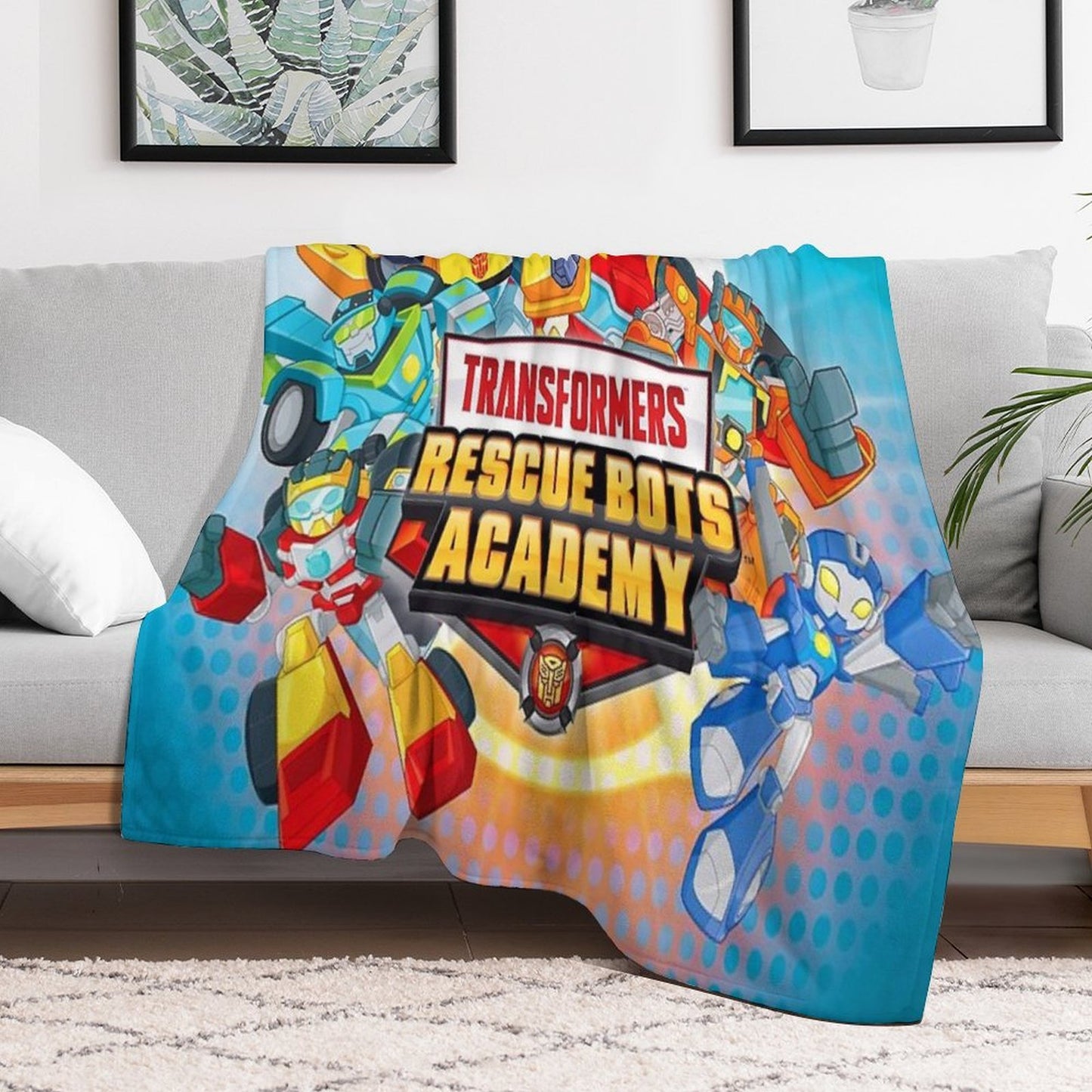 Transformers Rescue Bots Academy Lightweight Throw Blanket