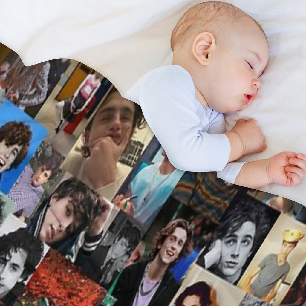 Another Timmy Collage Travel-friendly Throw Blanket